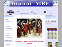 Tablet Screenshot of institut-mbe.net